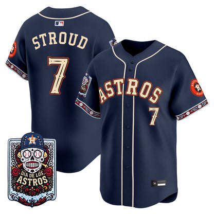 Men's Houston Astros Día de los Muertos Vapor Premier Limited Jersey - Stitched