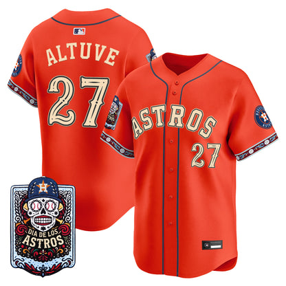 Men's Houston Astros Día de los Muertos Vapor Premier Limited Jersey - Stitched