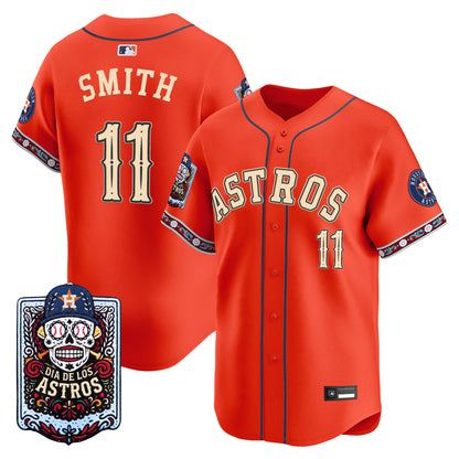 Men's Houston Astros Día de los Muertos Vapor Premier Limited Jersey - Stitched