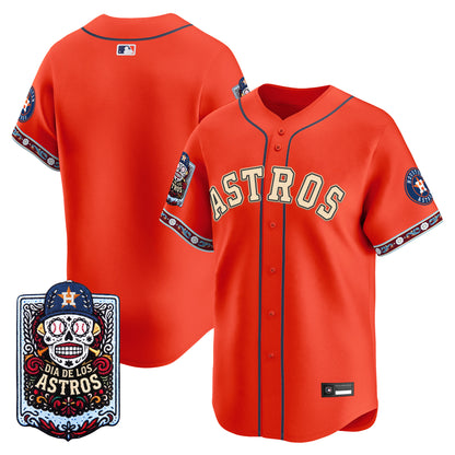 Men's Houston Astros Día de los Muertos Vapor Premier Limited Jersey - Stitched