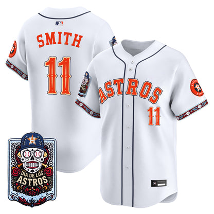 Men's Houston Astros Día de los Muertos Vapor Premier Limited Jersey - Stitched