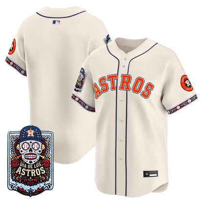 Men's Houston Astros Día de los Muertos Vapor Premier Limited Jersey - Stitched