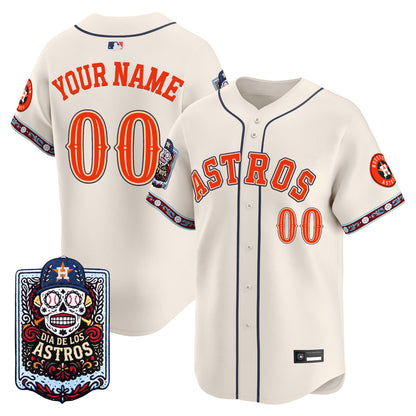Houston Astros Día de los Muertos Vapor Premier Limited Custom Jersey - Stitched