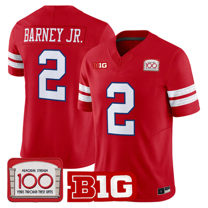 Nebraska Cornhuskers Memorial Stadium 100th Anniversary Vapor Limited Jersey - All Stitched