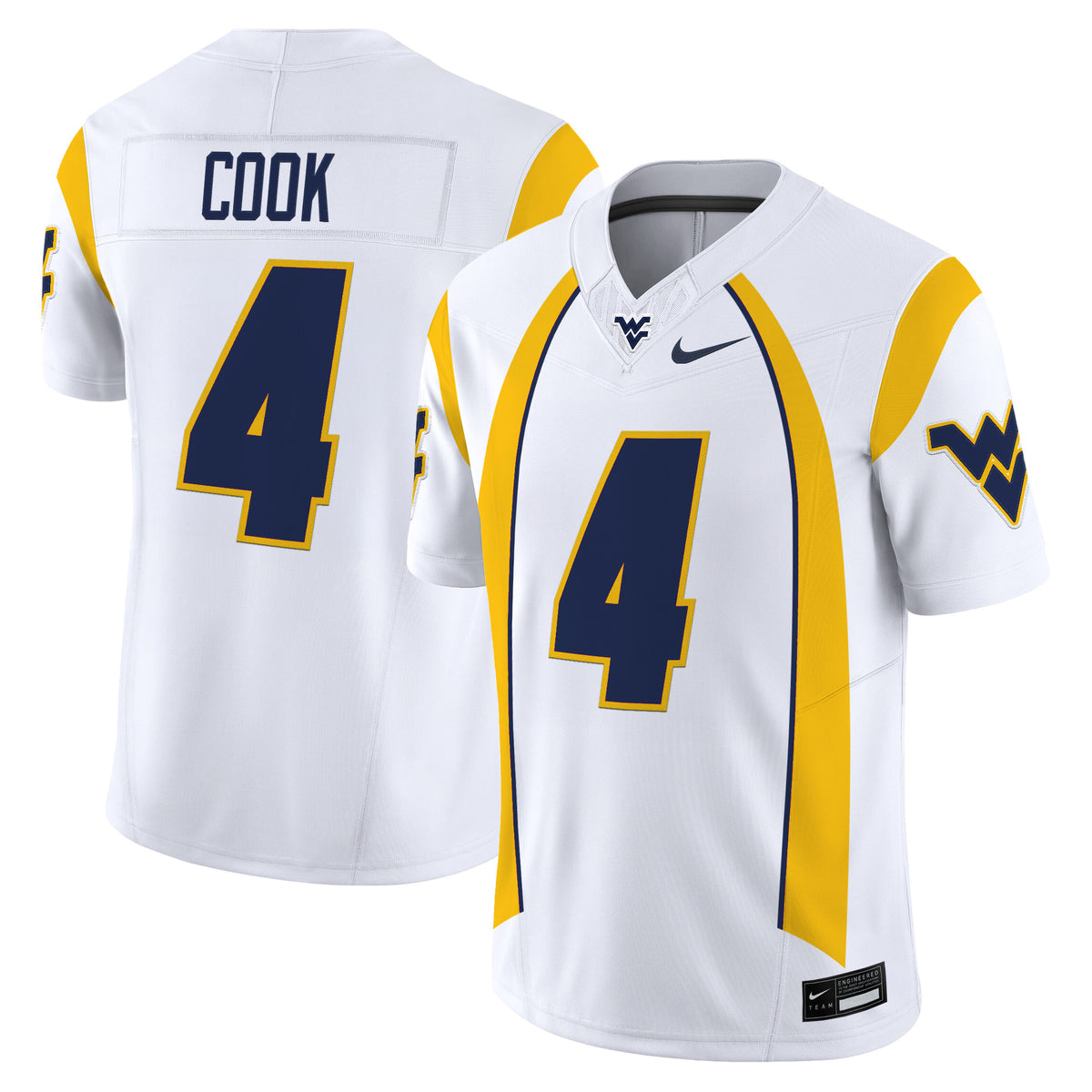 Men's West Virginia Mountaineers Throwback Vapor Limited Jersey - All Stitched