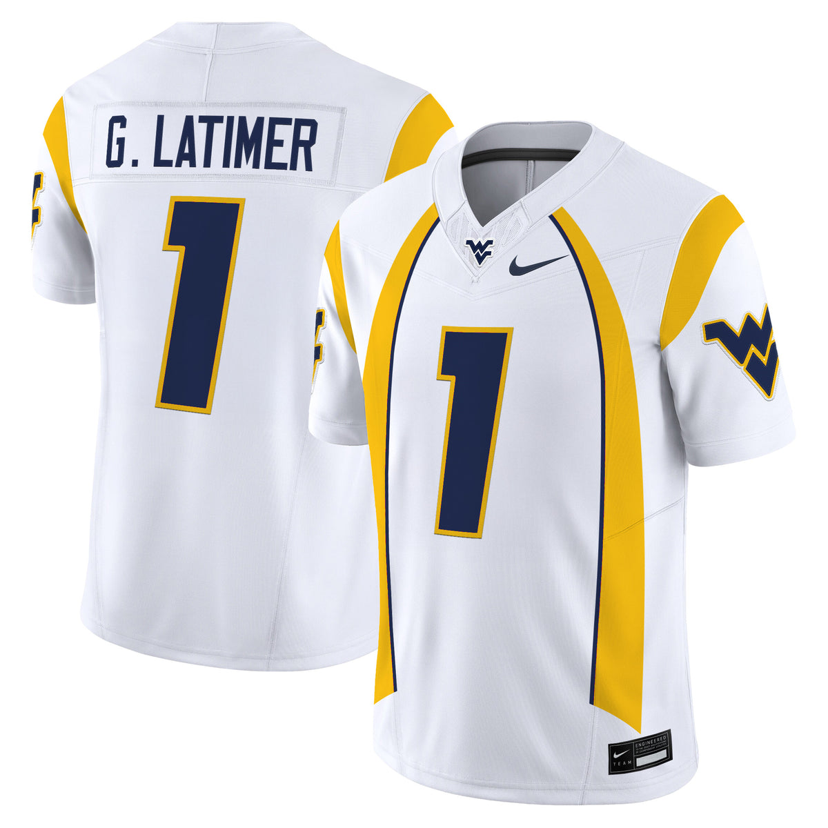 Men's West Virginia Mountaineers Throwback Vapor Limited Jersey - All Stitched