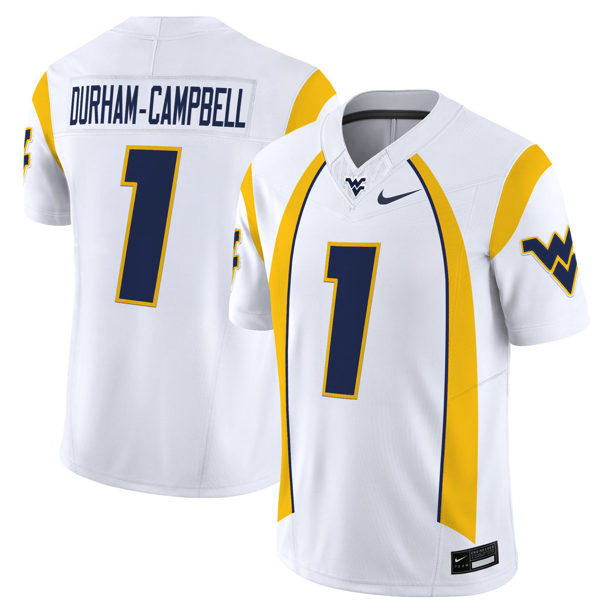 Men's West Virginia Mountaineers Throwback Vapor Limited Jersey - All Stitched