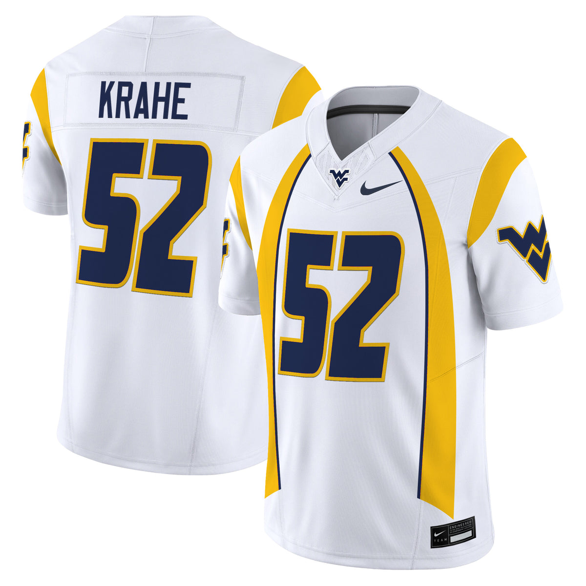 Men's West Virginia Mountaineers Throwback Vapor Limited Jersey - All Stitched