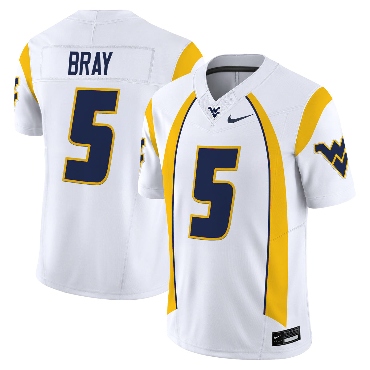 Men's West Virginia Mountaineers Throwback Vapor Limited Jersey - All Stitched
