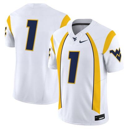 Men's West Virginia Mountaineers Throwback Vapor Limited Jersey - All Stitched