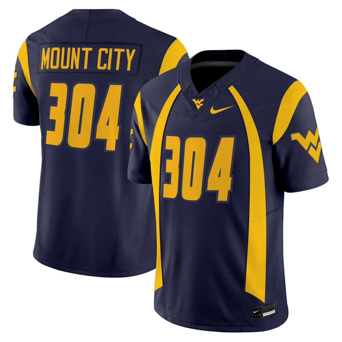 Men's West Virginia Mountaineers Throwback Vapor Limited Jersey - All Stitched