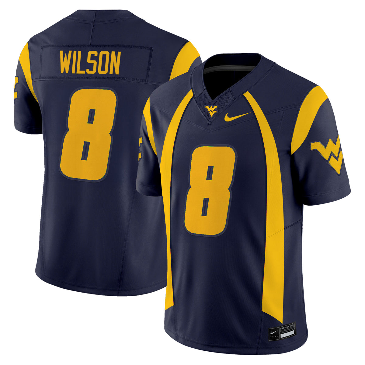 Men's West Virginia Mountaineers Throwback Vapor Limited Jersey - All Stitched
