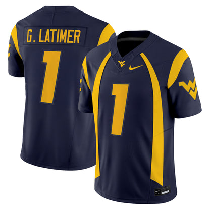 Men's West Virginia Mountaineers Throwback Vapor Limited Jersey - All Stitched