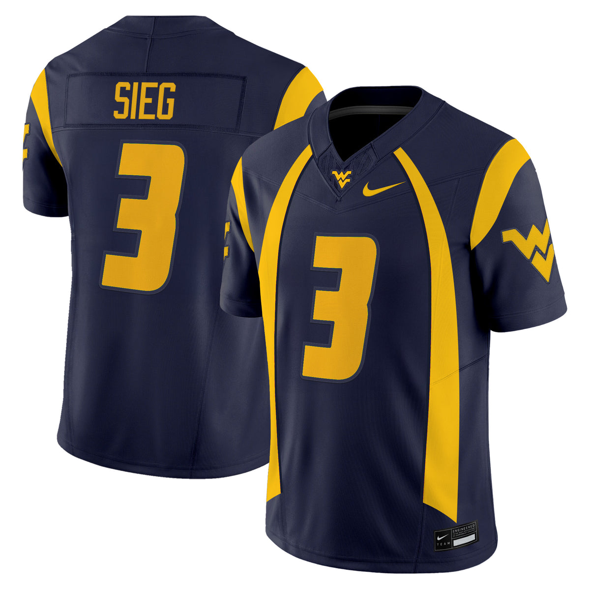 Men's West Virginia Mountaineers Throwback Vapor Limited Jersey - All Stitched