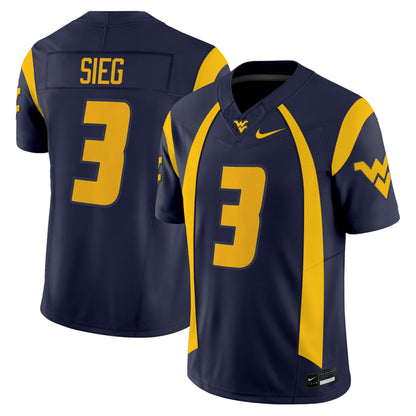 Men's West Virginia Mountaineers Throwback Vapor Limited Jersey - All Stitched