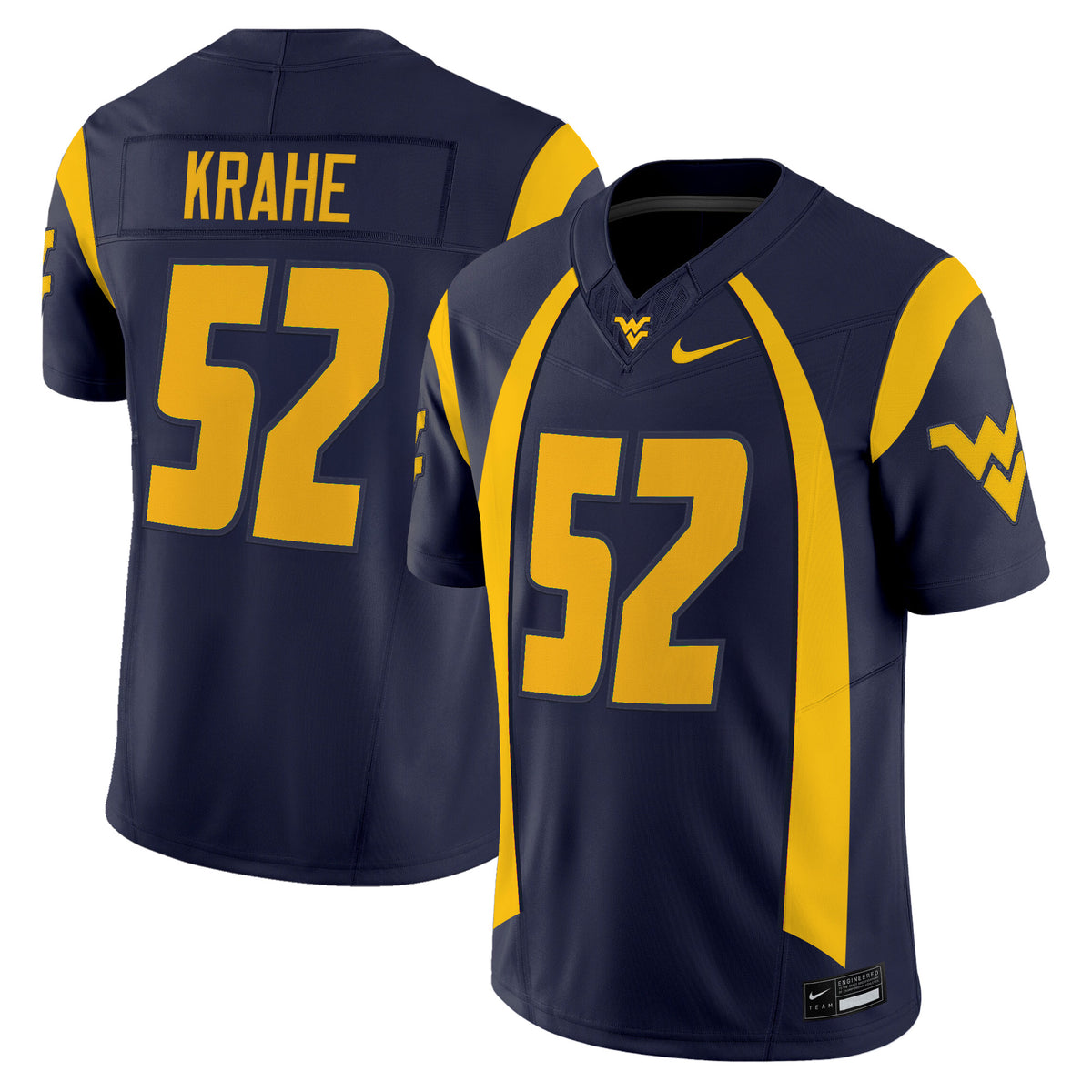 Men's West Virginia Mountaineers Throwback Vapor Limited Jersey - All Stitched