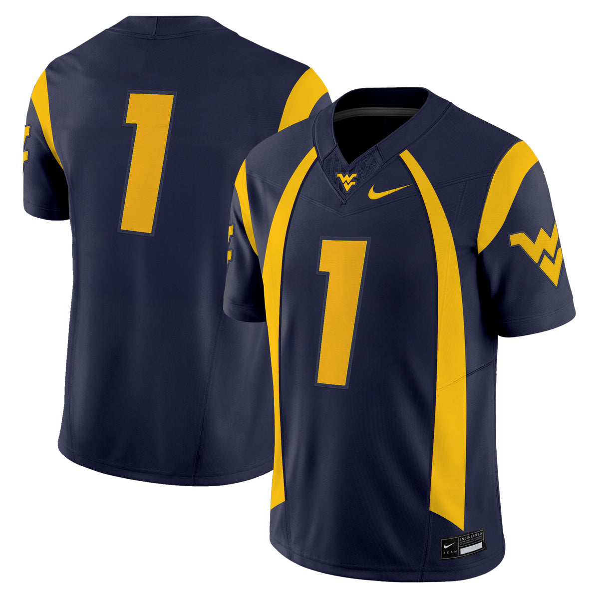 Men's West Virginia Mountaineers Throwback Vapor Limited Jersey - All Stitched