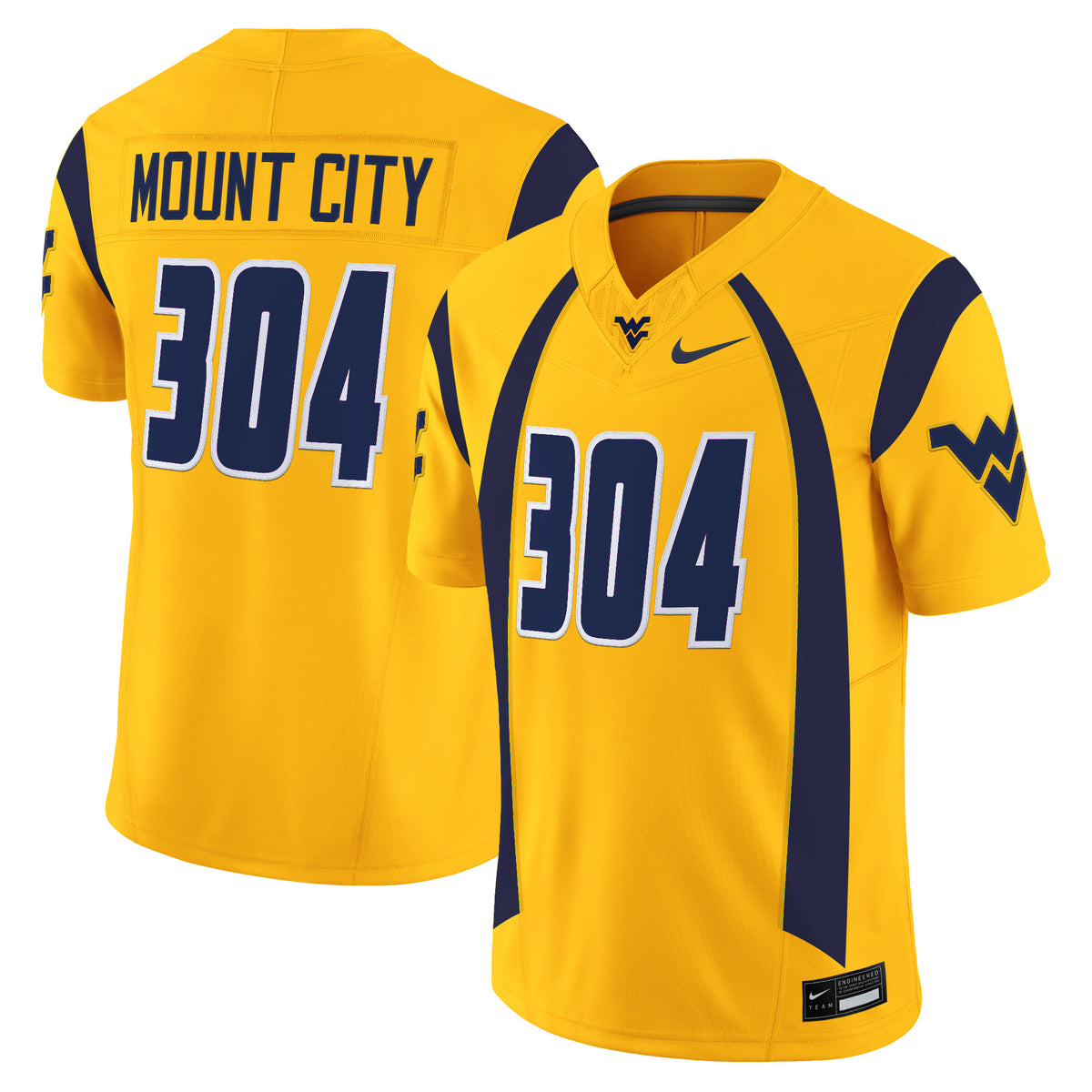 Men's West Virginia Mountaineers Throwback Vapor Limited Jersey - All Stitched