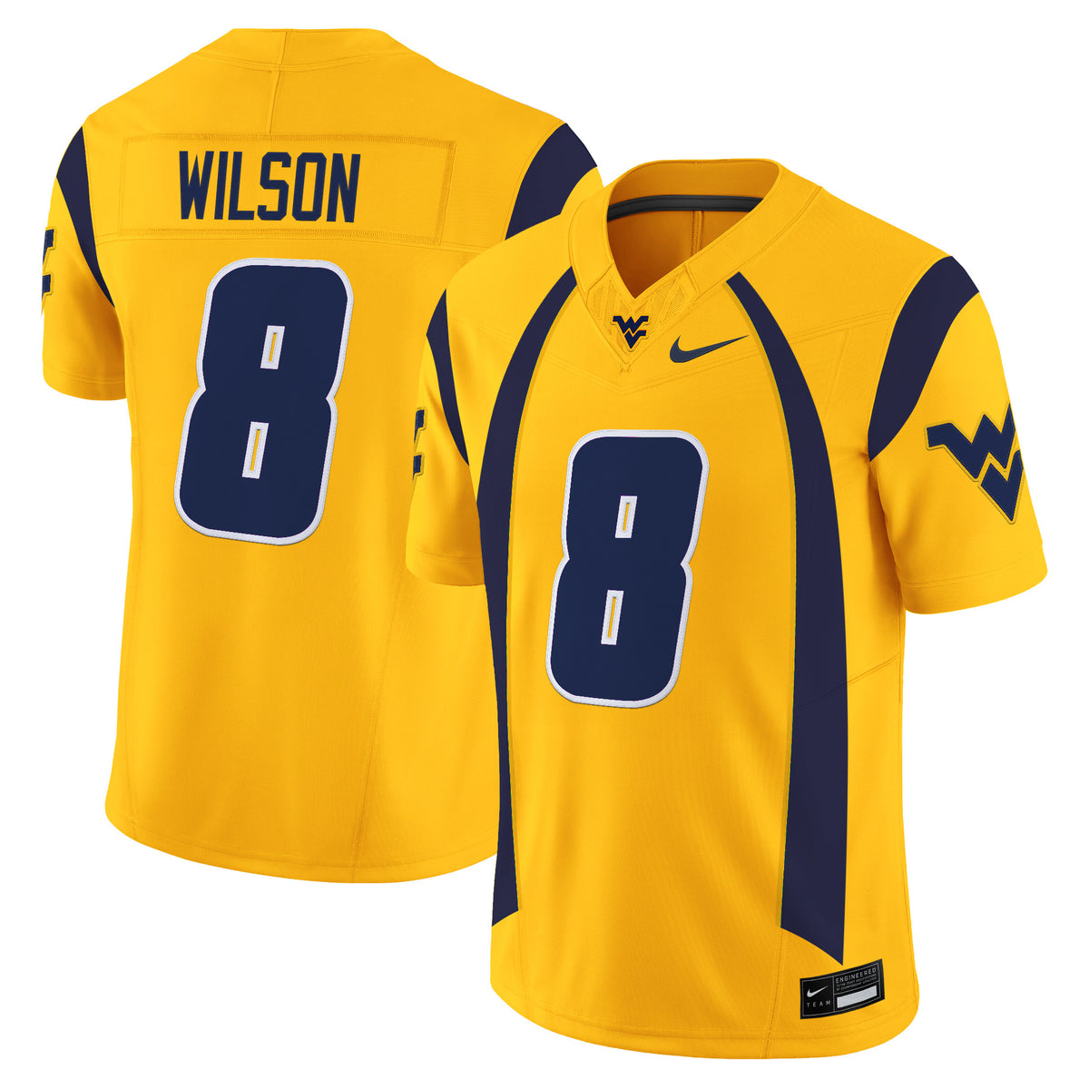 Men's West Virginia Mountaineers Throwback Vapor Limited Jersey - All Stitched