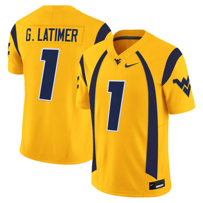 Men's West Virginia Mountaineers Throwback Vapor Limited Jersey - All Stitched