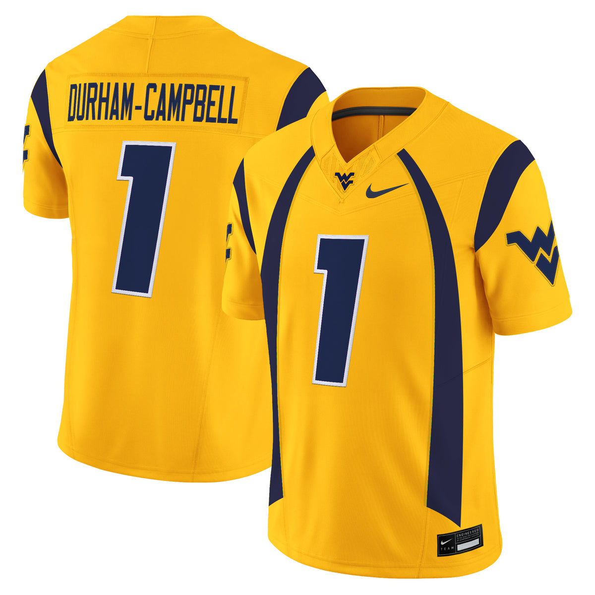 Men's West Virginia Mountaineers Throwback Vapor Limited Jersey - All Stitched