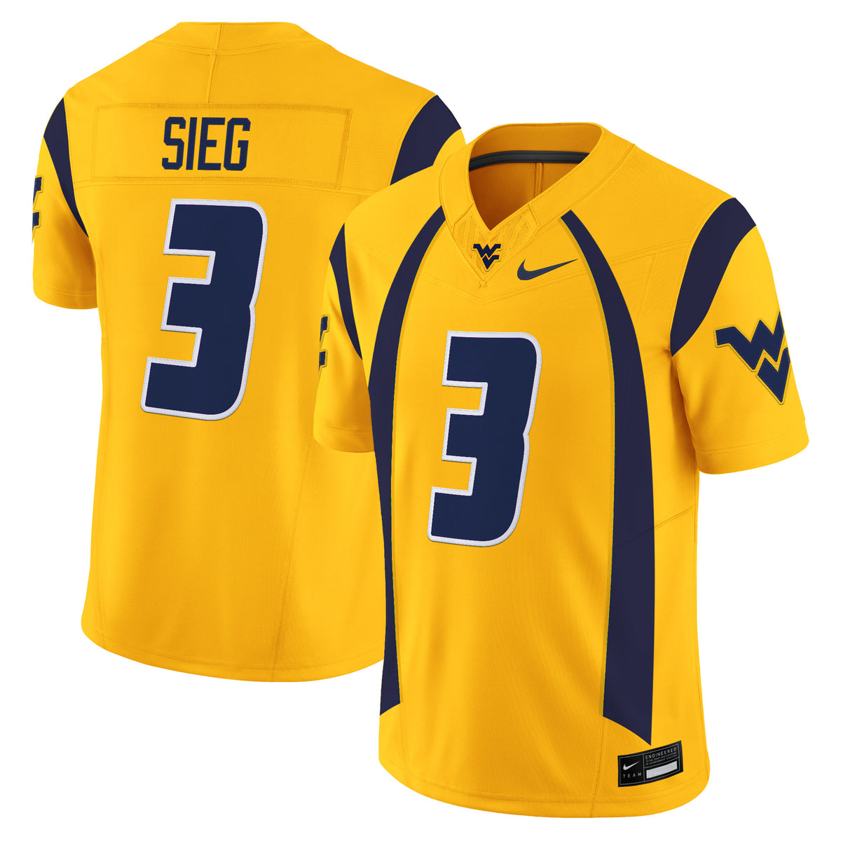 Men's West Virginia Mountaineers Throwback Vapor Limited Jersey - All Stitched