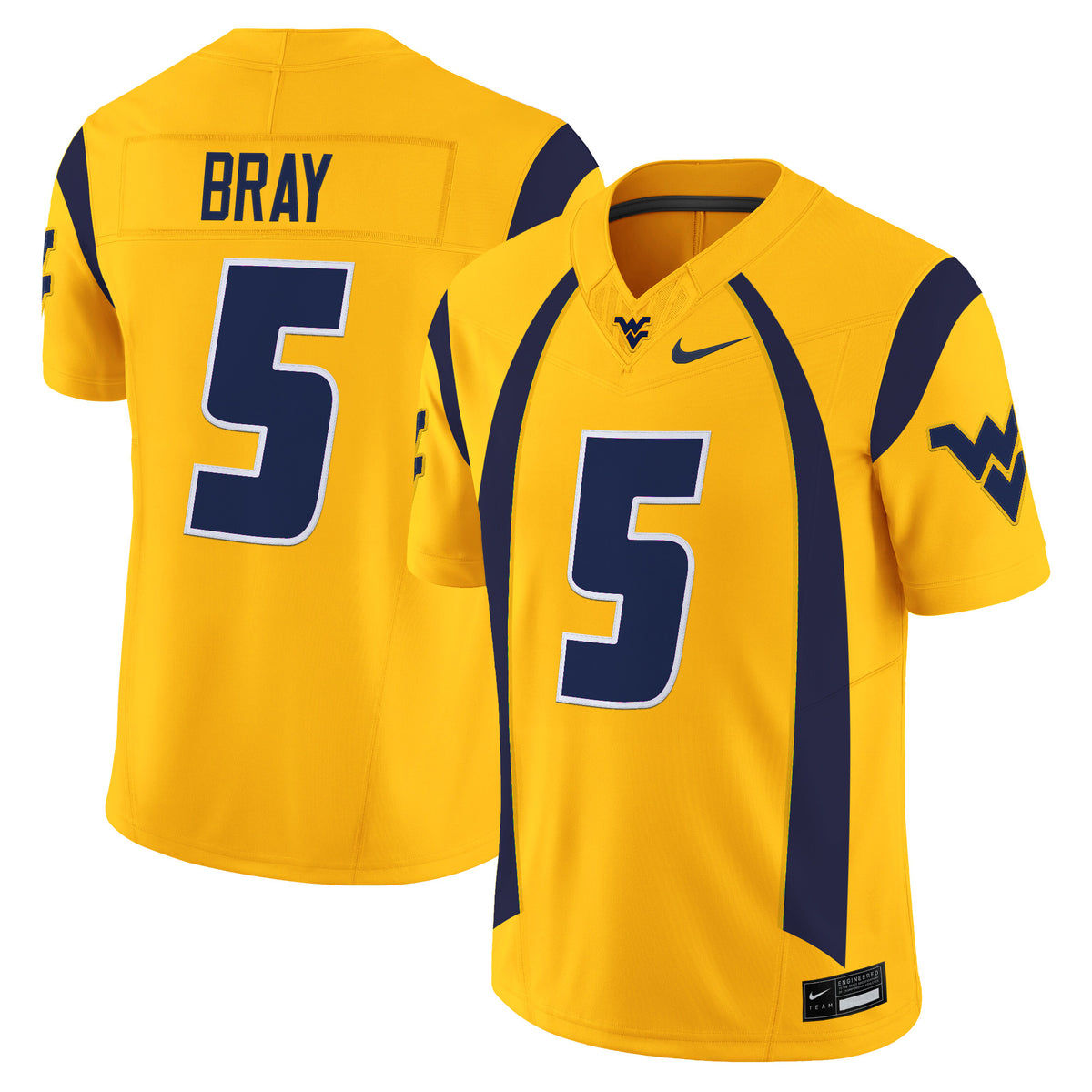 Men's West Virginia Mountaineers Throwback Vapor Limited Jersey - All Stitched