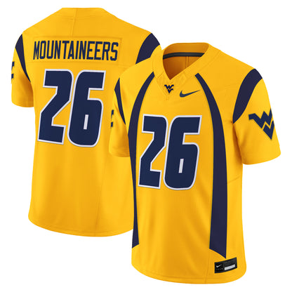 Men's West Virginia Mountaineers Throwback Vapor Limited Jersey - All Stitched