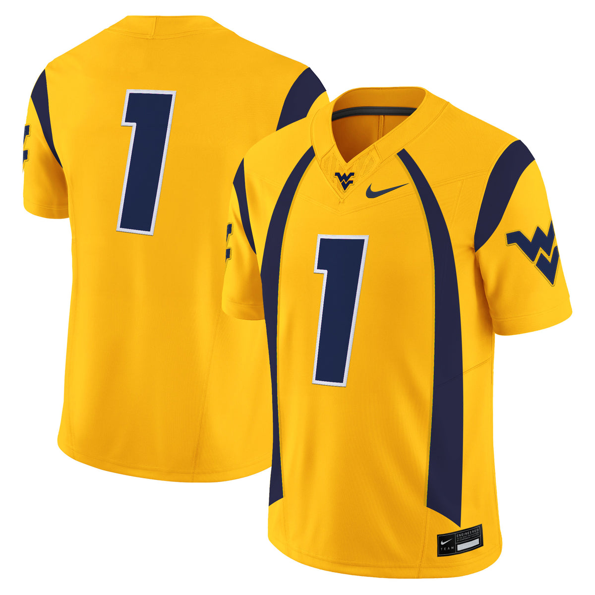 Men's West Virginia Mountaineers Throwback Vapor Limited Jersey - All Stitched