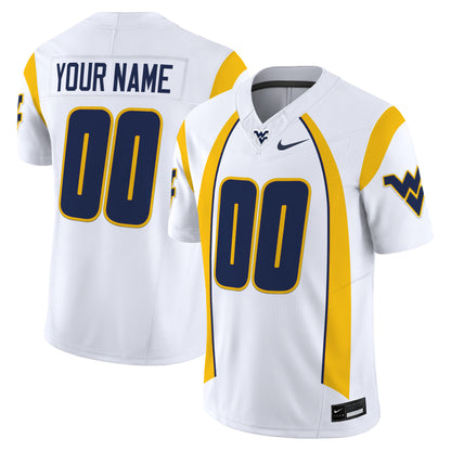 West Virginia Mountaineers Throwback Vapor Limited Custom Jersey - All Stitched