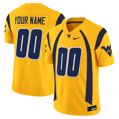 West Virginia Mountaineers Throwback Vapor Limited Custom Jersey - All Stitched