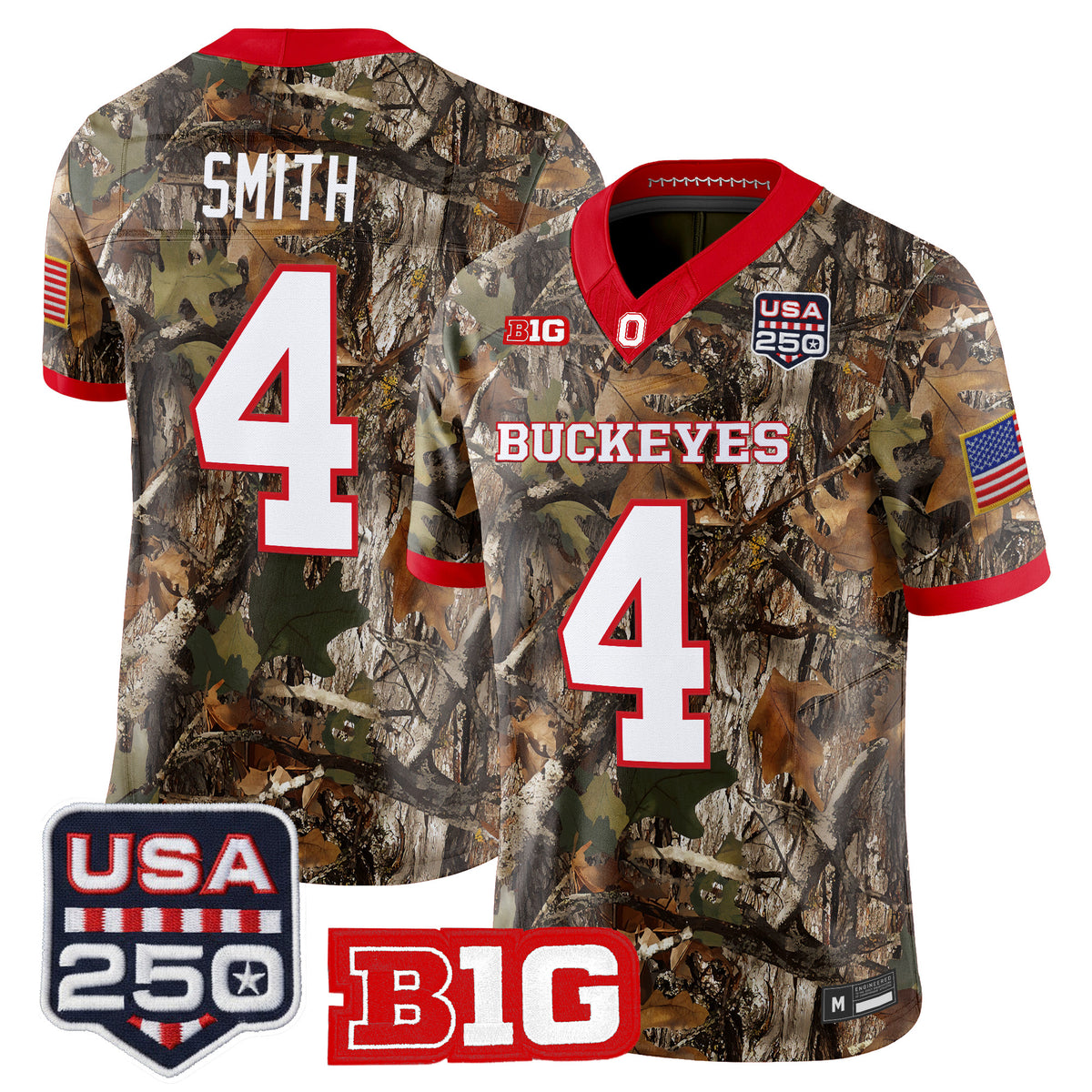 Men's Ohio State Buckeyes 2026 Salute to Service Vapor Limited Jersey - Stitched