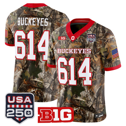 Men's Ohio State Buckeyes 2026 Salute to Service Vapor Limited Jersey - Stitched