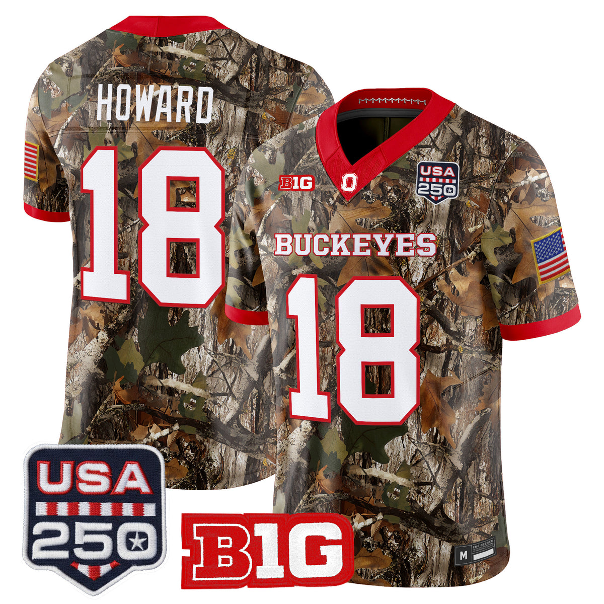 Men's Ohio State Buckeyes 2026 Salute to Service Vapor Limited Jersey - Stitched
