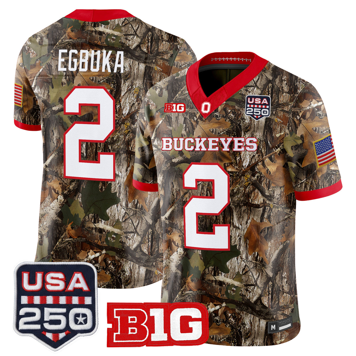Men's Ohio State Buckeyes 2026 Salute to Service Vapor Limited Jersey - Stitched
