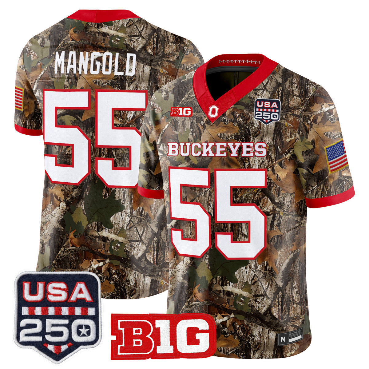 Men's Ohio State Buckeyes 2026 Salute to Service Vapor Limited Jersey - Stitched