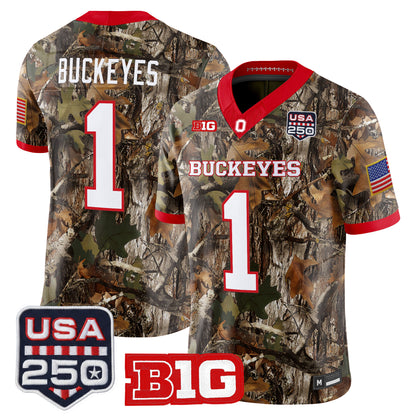 Men's Ohio State Buckeyes 2026 Salute to Service Vapor Limited Jersey - Stitched
