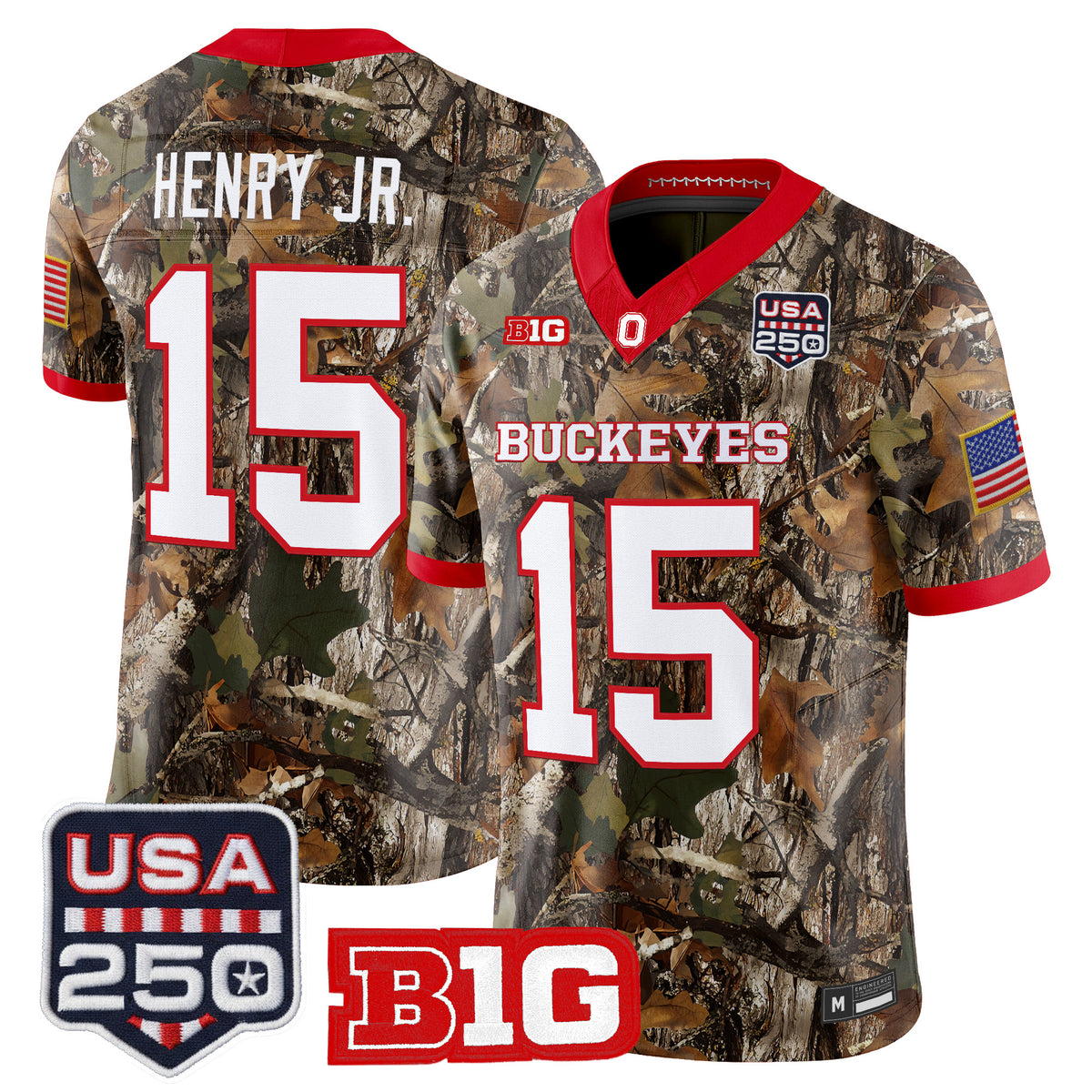 Men's Ohio State Buckeyes 2026 Salute to Service Vapor Limited Jersey - Stitched