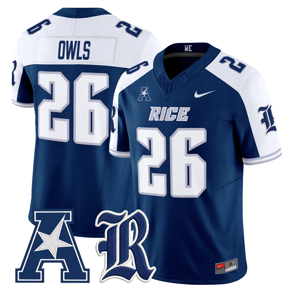 Men's Rice Owls 2026 Vapor Limited Jersey - All Stitched