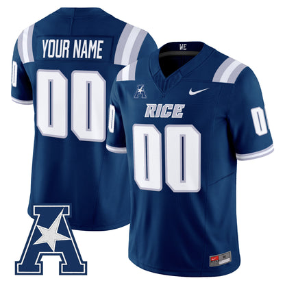 Rice Owls 2026 Vapor Limited Custom Jersey - All Stitched