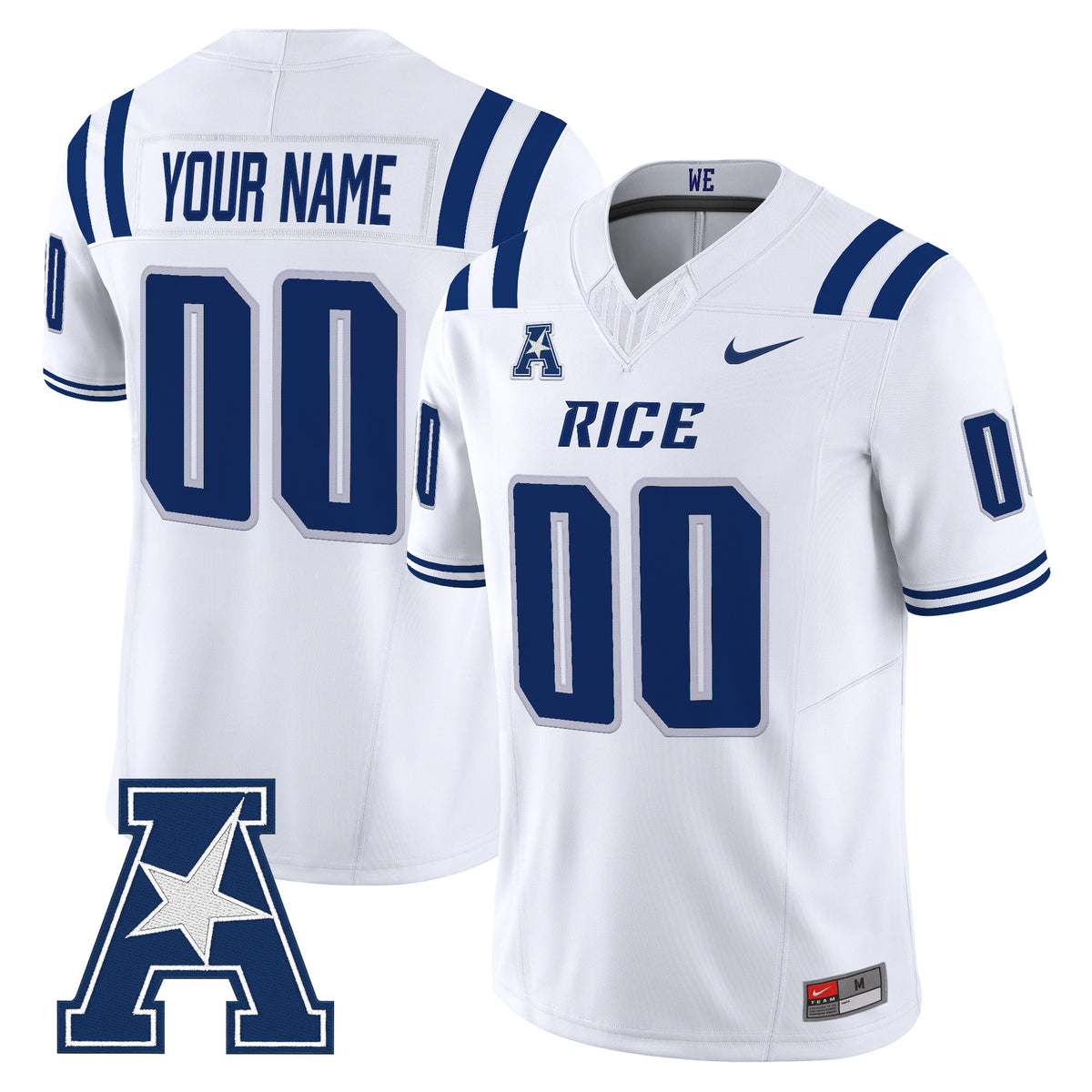 Rice Owls 2026 Vapor Limited Custom Jersey - All Stitched