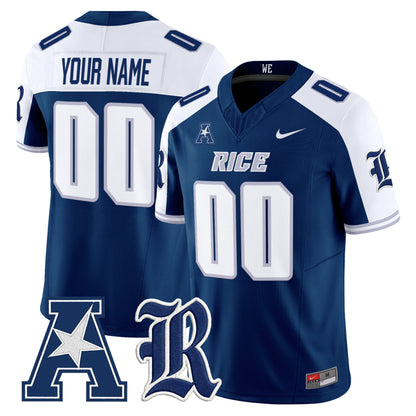 Rice Owls 2026 Vapor Limited Custom Jersey - All Stitched