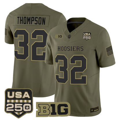  Indiana Hoosiers 2026 Salute to Service Vapor Limited Jersey - Stitched