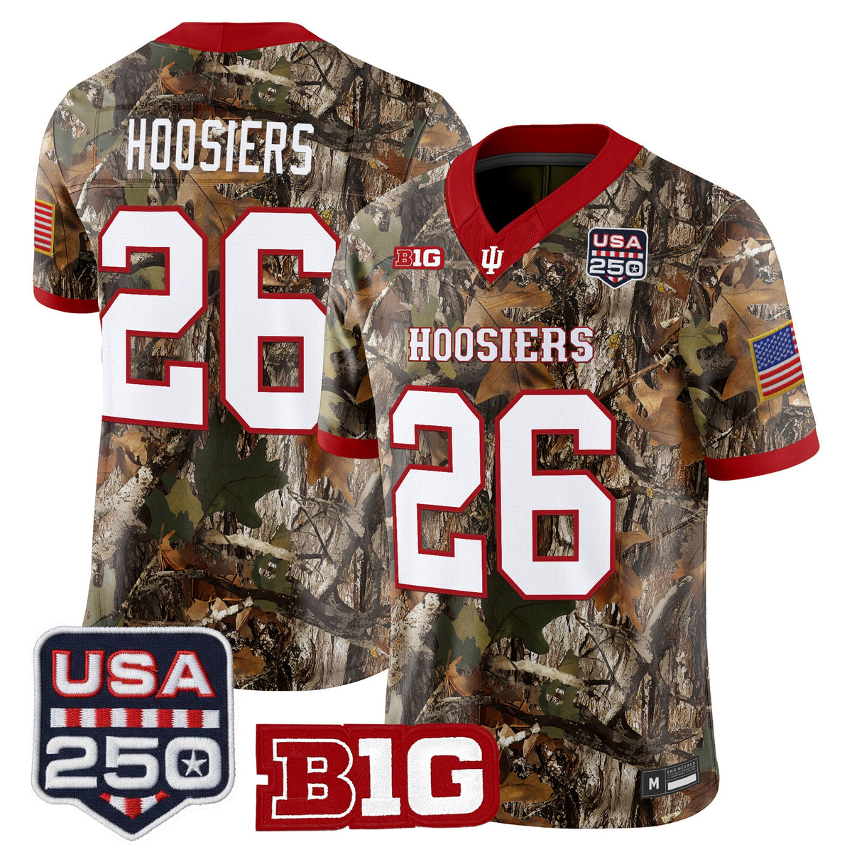  Indiana Hoosiers 2026 Salute to Service Vapor Limited Jersey - Stitched