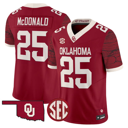 Men's Oklahoma Sooners Rough Rider Vapor Limited Jersey - All Stitched