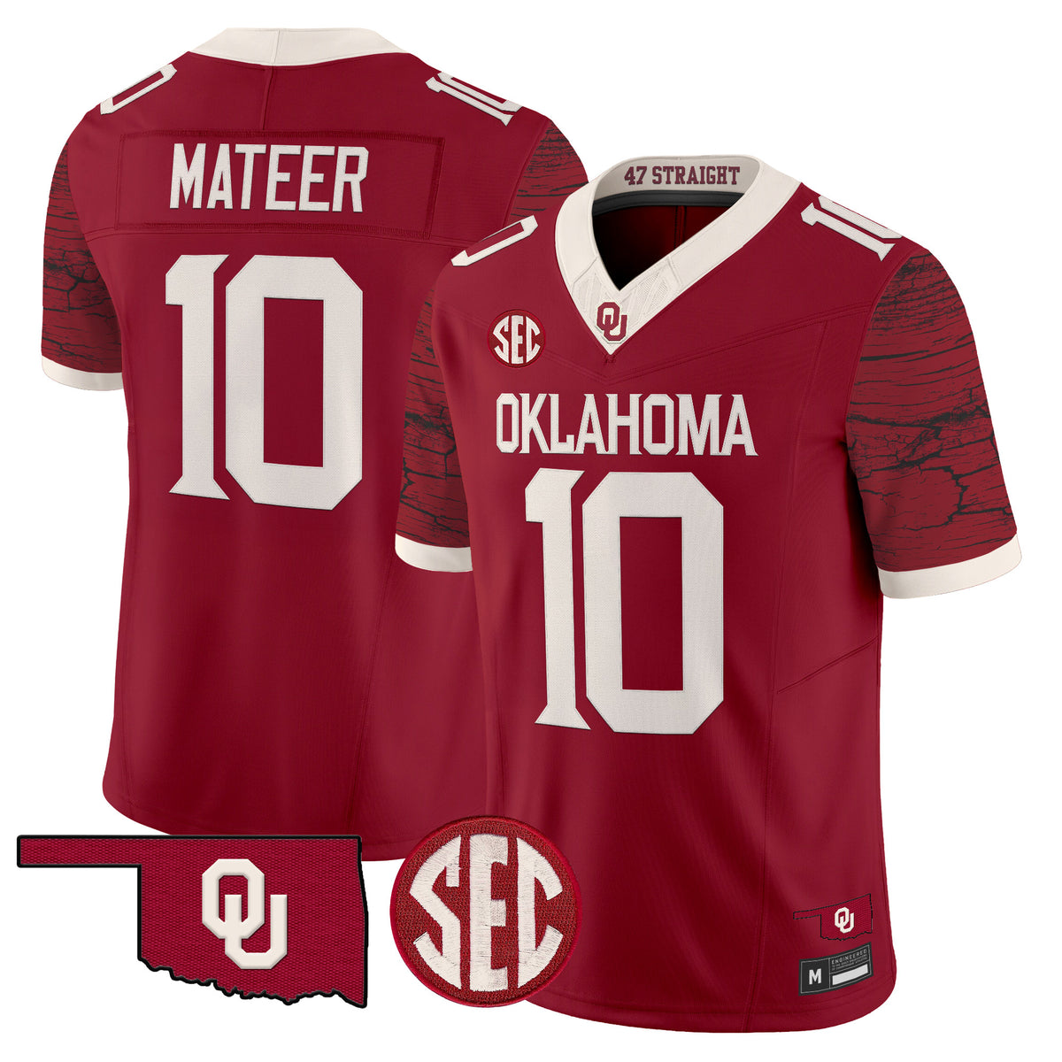 Men's Oklahoma Sooners Rough Rider Vapor Limited Jersey - All Stitched