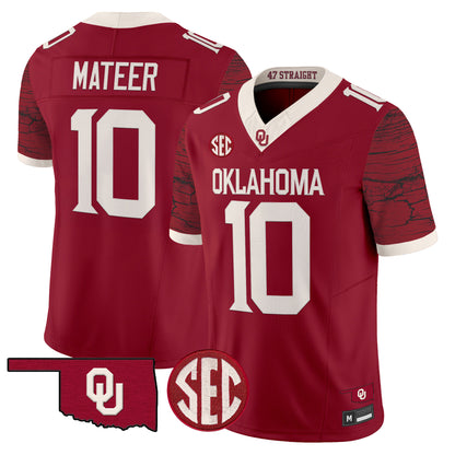 Men's Oklahoma Sooners Rough Rider Vapor Limited Jersey - All Stitched