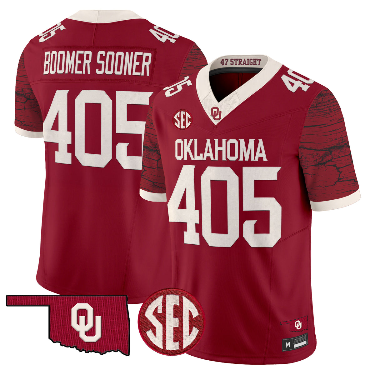 Men's Oklahoma Sooners Rough Rider Vapor Limited Jersey - All Stitched