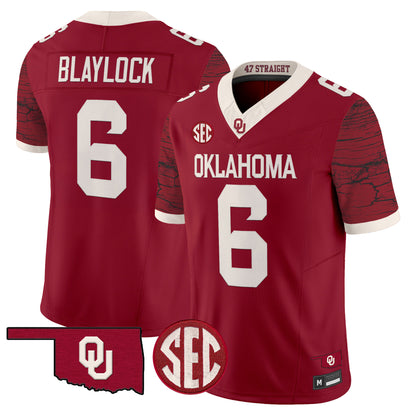 Men's Oklahoma Sooners Rough Rider Vapor Limited Jersey - All Stitched