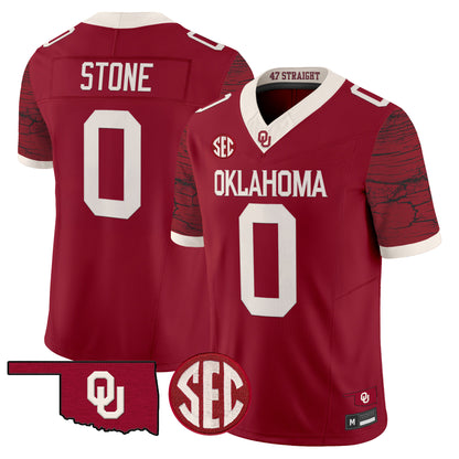 Men's Oklahoma Sooners Rough Rider Vapor Limited Jersey - All Stitched